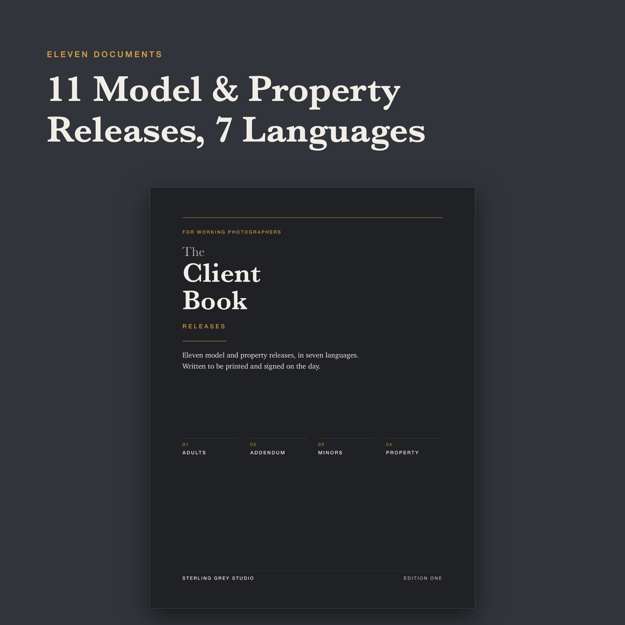 The Client Book: Releases cover